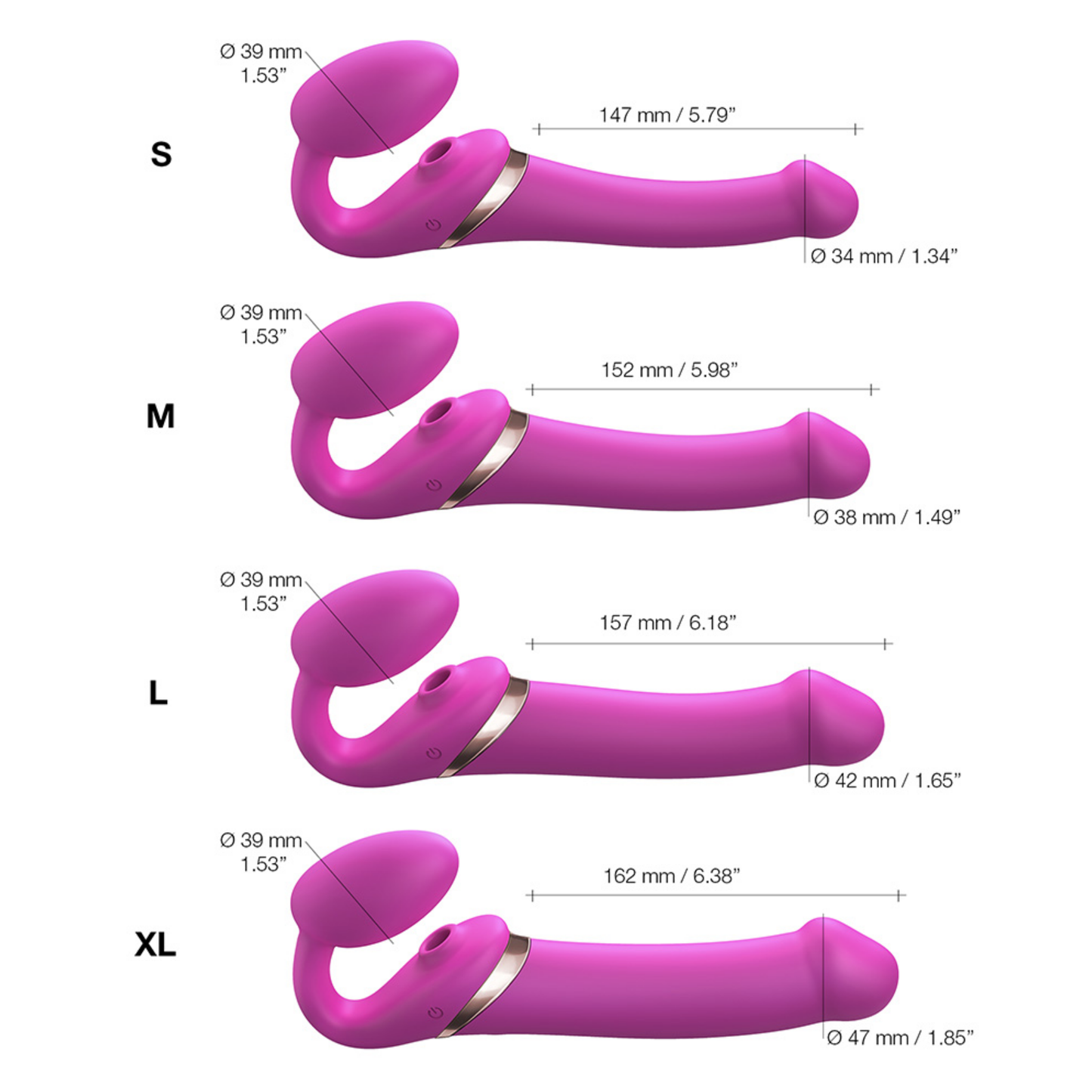 Bendable Multi Orgasm Strapless Strap-On - Coco's Candyland