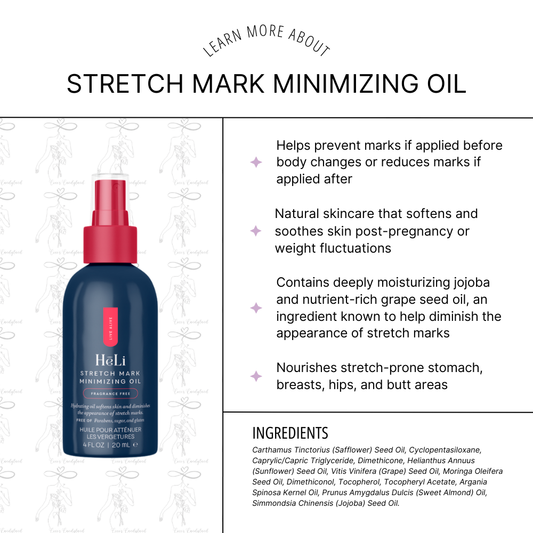 Stretch Mark Minimizing Oil