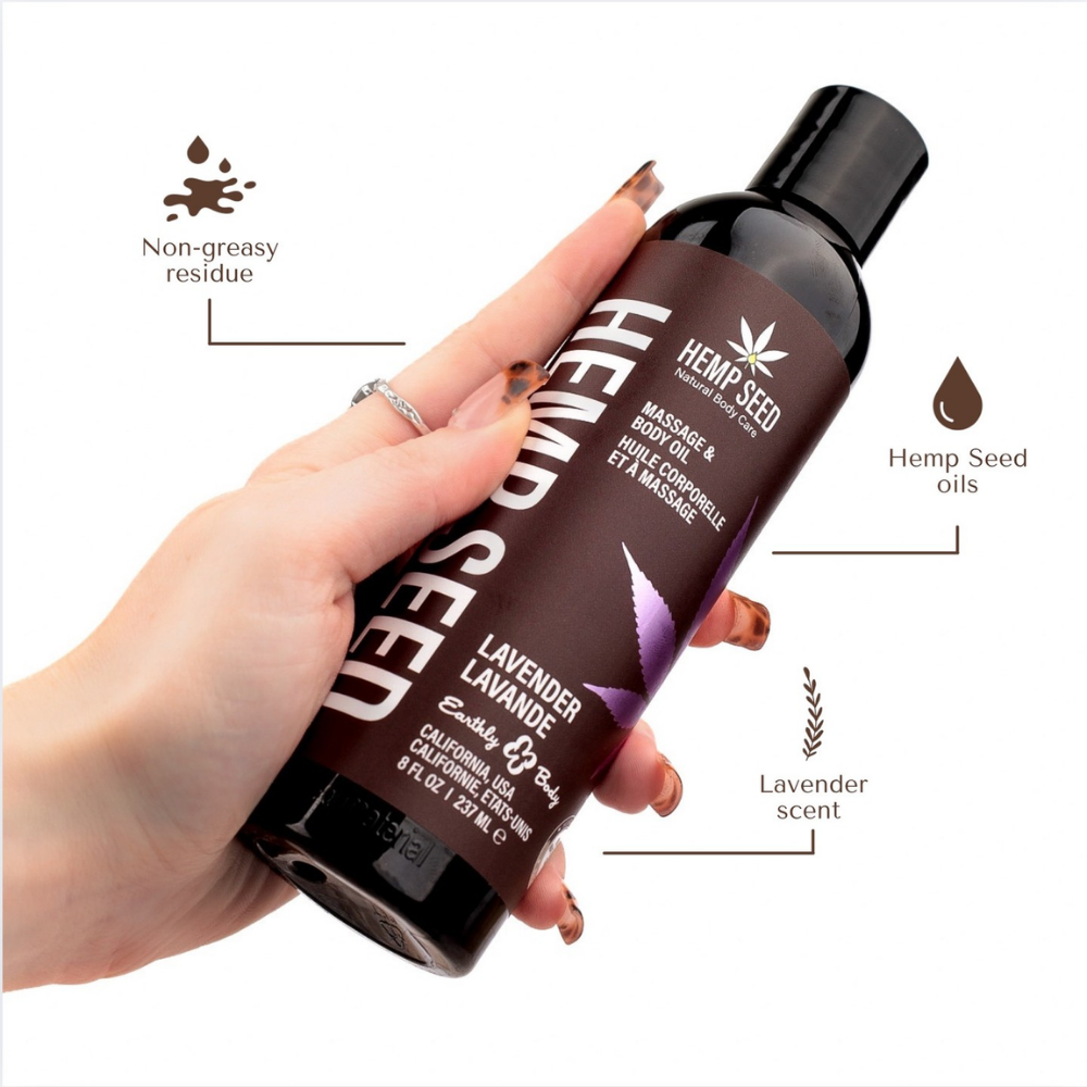 Hemp Seed Massage & Body Oil - Coco's Candyland