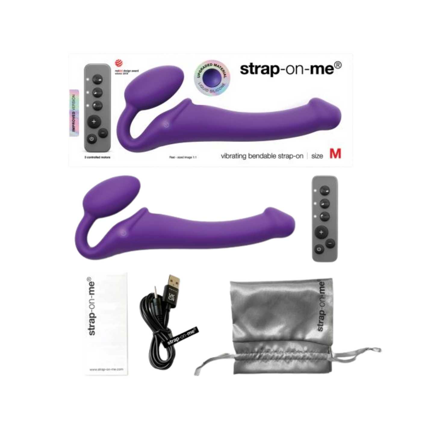 Bendable Vibrating Strapless Strap-On - Coco's Candyland